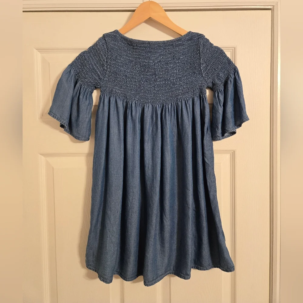 Gap Blue Kids Dress Smocked Top Size Medium